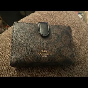 Brown leather Coach wallet